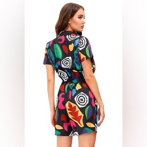 Clarisbelle Stranger Things Elevens Mall Outfit Abstract Print Romper Size S